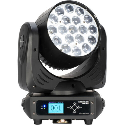 Eliminator Lighting Stryker Wash Quad Cabezal Móvil LED RGBW 19x12W Zoom 6-50º