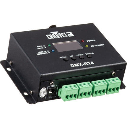 CHAUVET DJ DMX-RT4 Grabador Reproductor con Memoria 32GB y Triggers Independientes