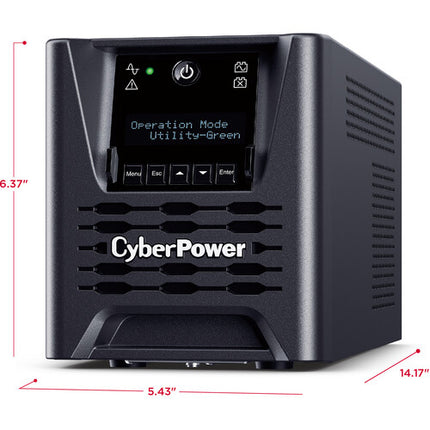 CyberPower PR750LCD3C UPS ondulado inteligente 750VA 750W 6 salidas protegidas