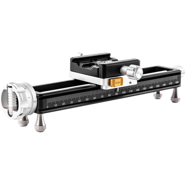 NiSi Macro Rail NM-200S 7.9 pulgadas con pinza giratoria 360° y capacidad 11 lb