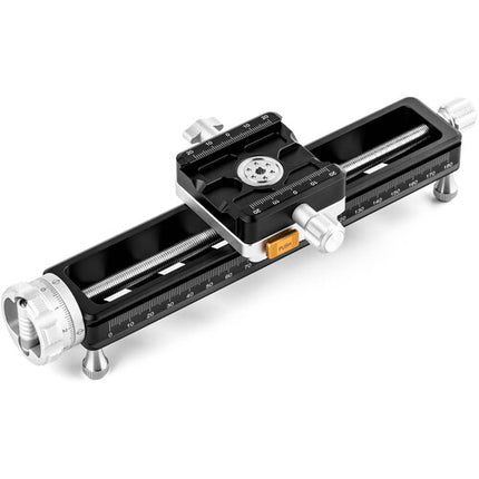 NiSi Macro Rail NM-200S 7.9 pulgadas con pinza giratoria 360° y capacidad 11 lb