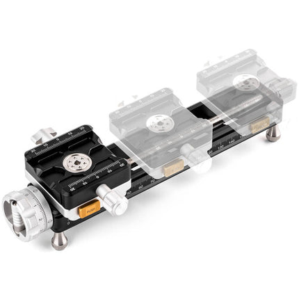 NiSi Macro Rail NM-200S 7.9 pulgadas con pinza giratoria 360° y capacidad 11 lb