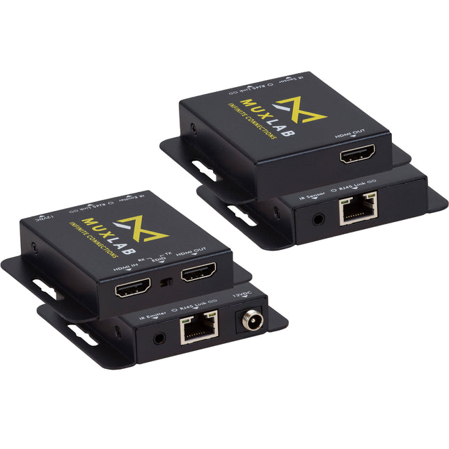 MuxLab HDMI Extender Kit Transmisor Receptor Extensor UHD 4K 40m con Emisor IR