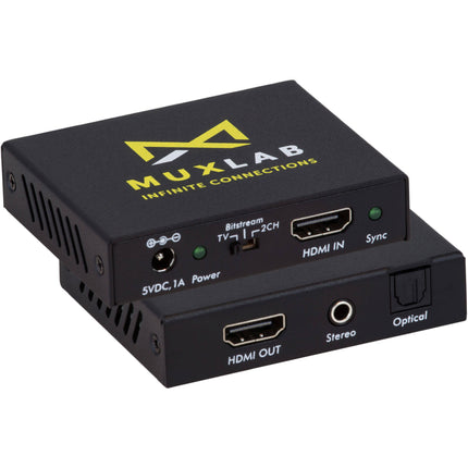 MuxLab HDMI a HDMI con Audio De-Embedder UHD 4K60 HDCP 2.2