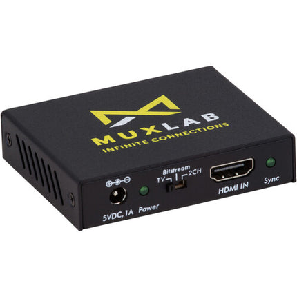 MuxLab HDMI a HDMI con Audio De-Embedder UHD 4K60 HDCP 2.2