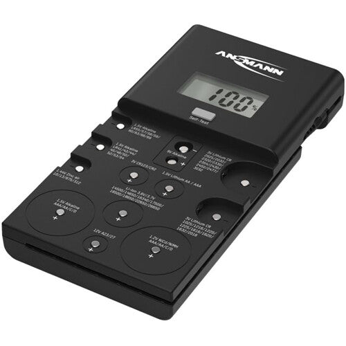Ansmann Energy Check LCD Probador de Energía con Pantalla LCD y Lectura en Voltios