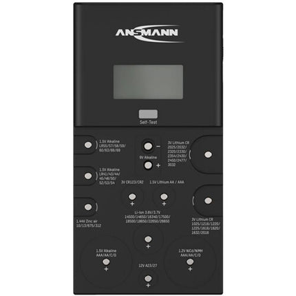 Ansmann Energy Check LCD Probador de Energía con Pantalla LCD y Lectura en Voltios