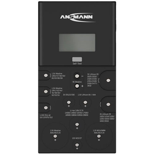 Ansmann Energy Check LCD Probador de Energía con Pantalla LCD y Lectura en Voltios