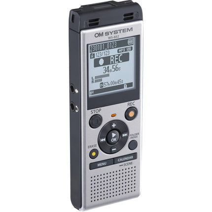 Olympus OM SYSTEM WS-882 Grabadora de Voz Digital 4GB Memoria 1040 Horas