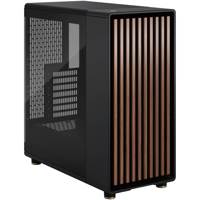 Fractal Design North Caja Mid-Tower Soporta ATX Micro-ATX Mini-ITX con Ventana Oscura y 2 Ventiladores 140mm