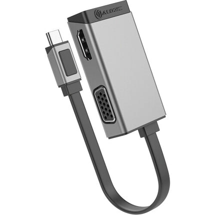 ALOGIC MagForce Duo Play Adaptador 2 en 1 USB-C HDMI VGA 4K 60Hz