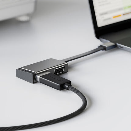ALOGIC MagForce Duo Play Adaptador 2 en 1 USB-C HDMI VGA 4K 60Hz