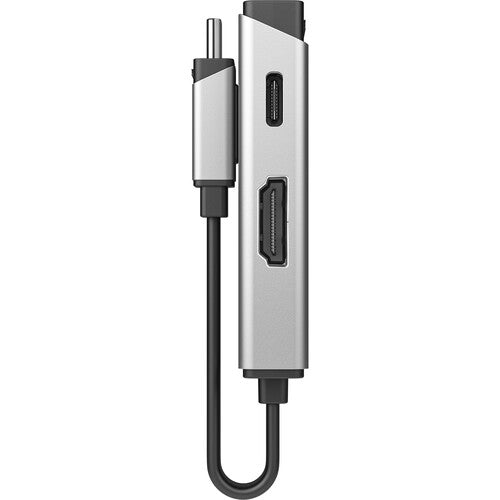 ALOGIC MagForce DUO Adaptador 2 en 1 USB-C 100W HDMI 4K 60Hz Space Silver