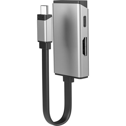ALOGIC MagForce DUO Adaptador 2 en 1 USB-C 100W HDMI 4K 60Hz Space Silver