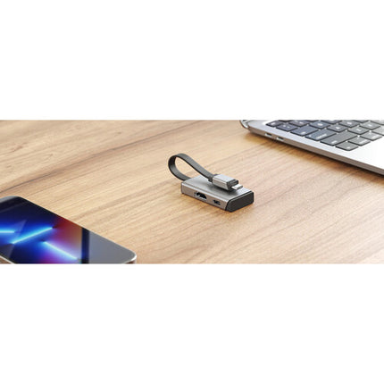 ALOGIC MagForce DUO Adaptador 2 en 1 USB-C 100W HDMI 4K 60Hz Space Silver