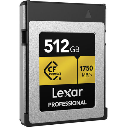 Lexar 512GB Profesional Tarjeta de Memoria CFexpress Tipo B con Lector USB 3.2 Gen 2x2 y Cable 2 en 1