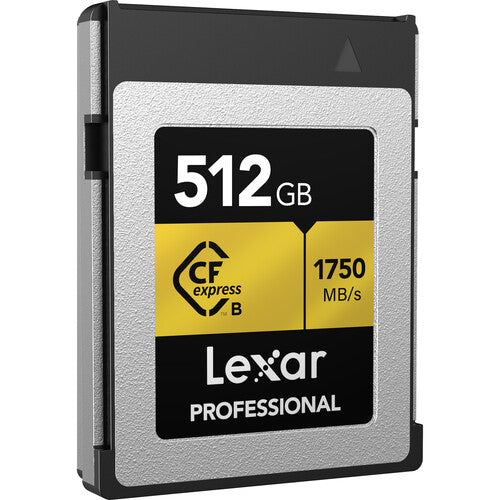 Lexar 512GB Professional Tarjeta de Memoria CFexpress Tipo B 1750 MB/s Lectura 1000 MB/s Escritura