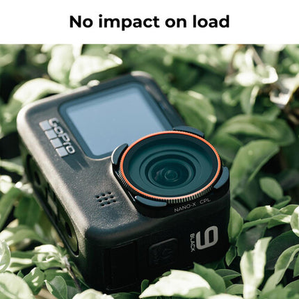 K&F Concept Kit de 4 Filtros para GoPro HERO9 10 11 Negro ND8 ND16 ND32 CPL vidrio óptico