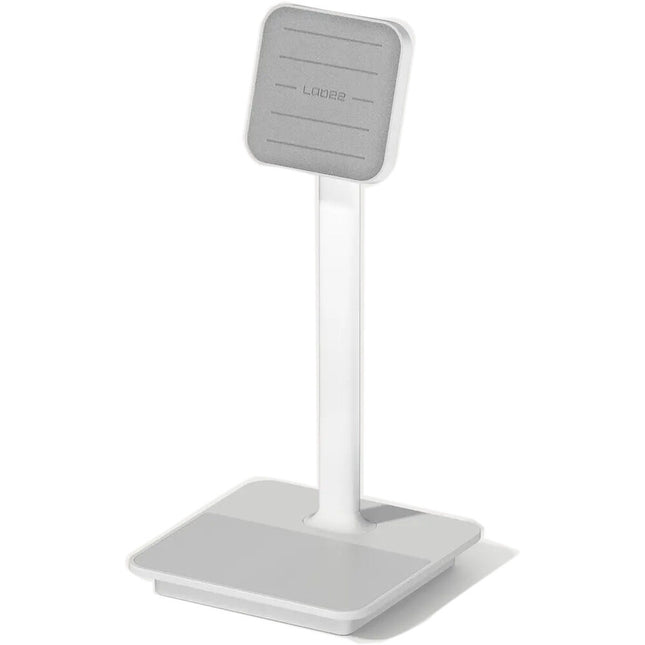 LAB22 Soporte Magnético para Teléfono con Carga Inalámbrica Dual Plata con Inclinación Ajustable 5 a 45°