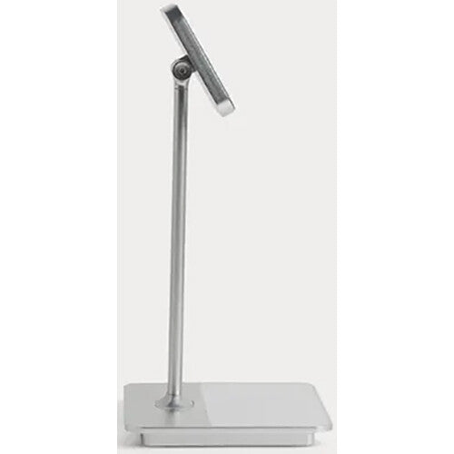 LAB22 Soporte Magnético para Teléfono con Carga Inalámbrica Dual Plata con Inclinación Ajustable 5 a 45°