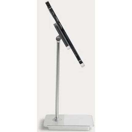LAB22 Soporte Magnético para Teléfono con Carga Inalámbrica Dual Plata con Inclinación Ajustable 5 a 45°
