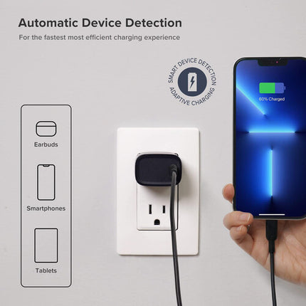 iOttie RapidVolt 20W Cargador de Pared USB-C con Carga Adaptativa y Protección Integrada