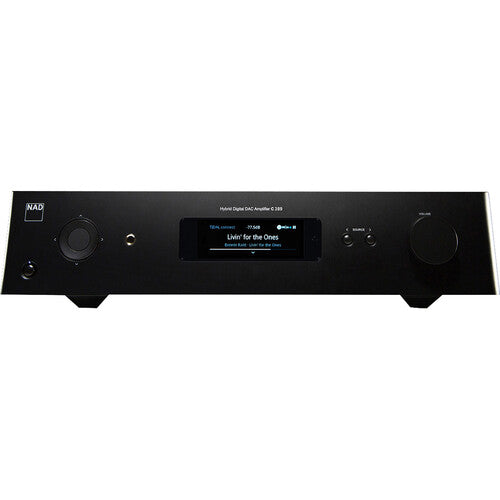 NAD Electronics C 389 Amplificador Integrado DAC Híbrido 2.2 Canales 130W RMS Bluetooth e iSNS