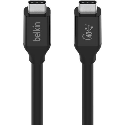 Belkin USB4 Cable Tipo C 2.6' 40 Gb/s Carga Rápida 100W