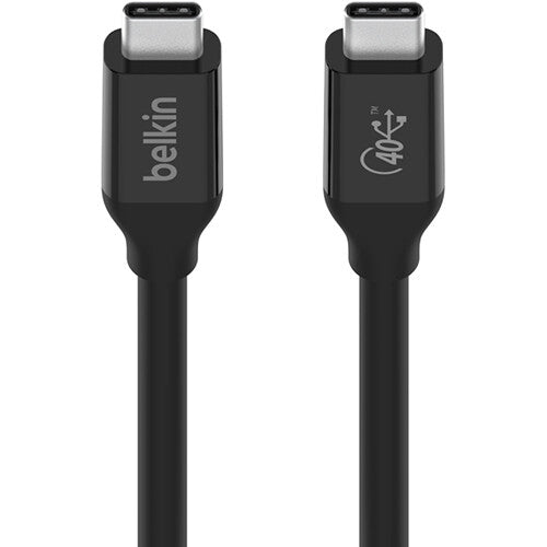 Belkin USB4 Cable Tipo C 2.6' 40 Gb/s Carga Rápida 100W
