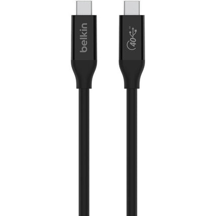 Belkin USB4 Cable Tipo C 2.6' 40 Gb/s Carga Rápida 100W