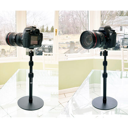 Vidpro ST-18 Soporte de Escritorio Ajustable 8-18" con Base de Acero Pesa