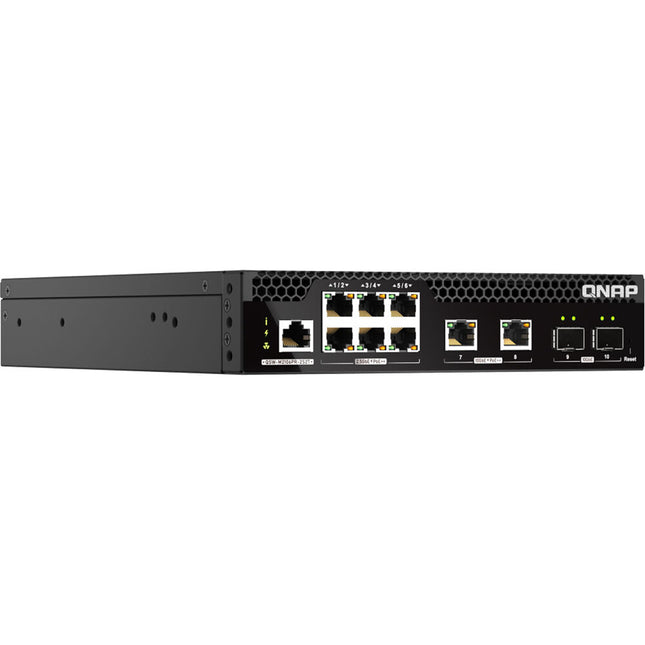 QNAP QSW-M2106PR-2S2T Switch de Red Gestionado 10 Puertos PoE++ 90W 55Gbps