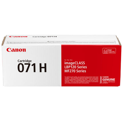 Cartucho de Tóner Negro Canon 071H Alta Capacidad 2500 Páginas para Impresora Láser