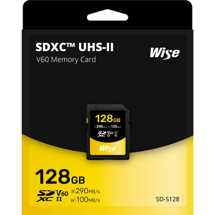 Wise Advanced Tarjeta de Memoria SDXC 128GB UHS-II 290MB/s V60 Class 10