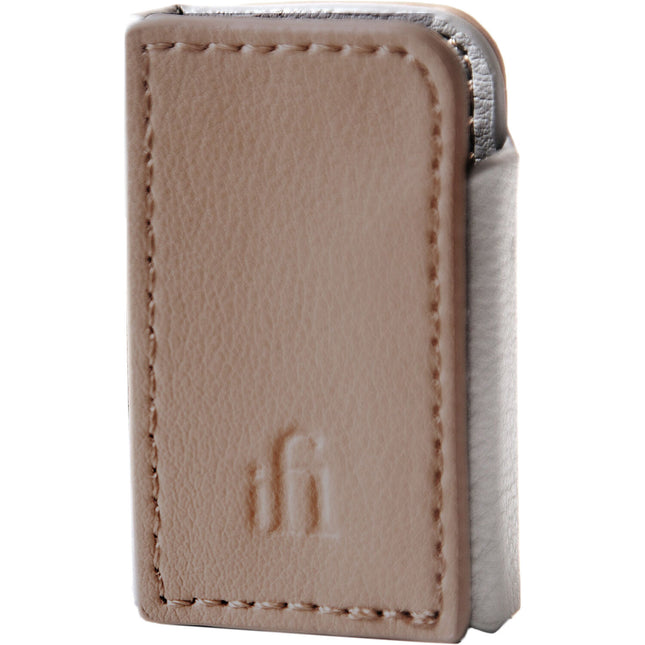 Funda iFi audio GO blu para DAC/Amp Bluetooth cuero genuino y clip trasero