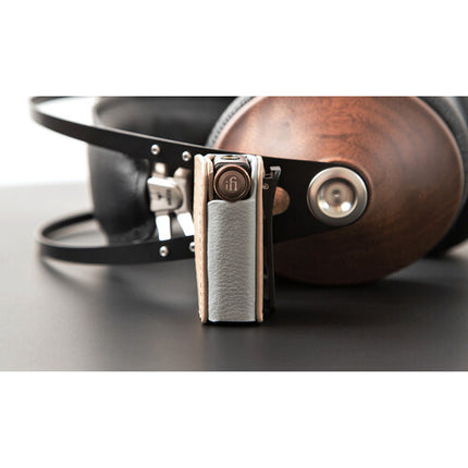 Funda iFi audio GO blu para DAC/Amp Bluetooth cuero genuino y clip trasero