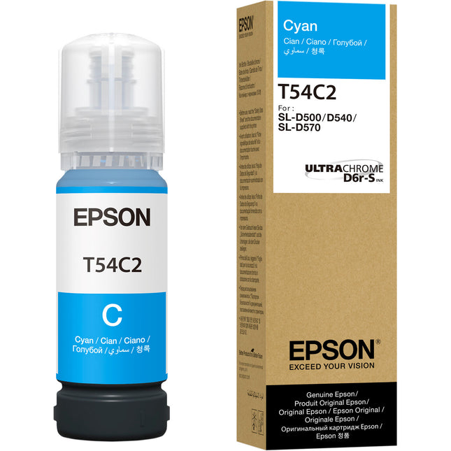 Epson UltraChrome T54C Tinta Cian 70mL para Impresora SureLab D570