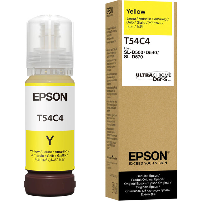 Epson UltraChrome T54C Botella de Tinta Amarilla 70mL para SureLab D570