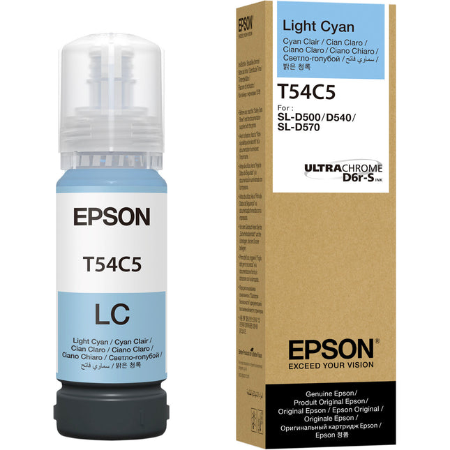 Epson UltraChrome T54C Botella de Tinta Cian Claro 70mL para SureLab D570