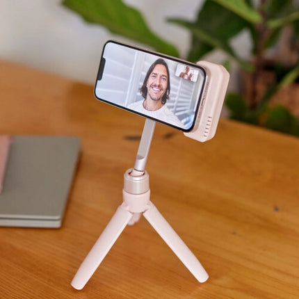 ShiftCam SnapPod soporte trípode MagSafe para iPhone 12 y posteriores rosa claro