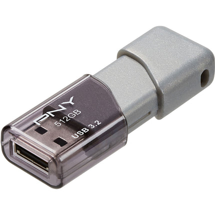 PNY 512GB Turbo Attache 3 USB 3.2 Gen 1 Memoria Flash 100 MB/s