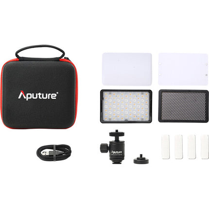 Aputure MC Pro Panel LED RGB Luz Filmación 396 Lux 2000-10000K Bundle