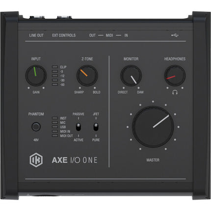 IK Multimedia AXE I/O One Interfaz de Audio de Escritorio 1 Entrada 3 Salidas USB-C