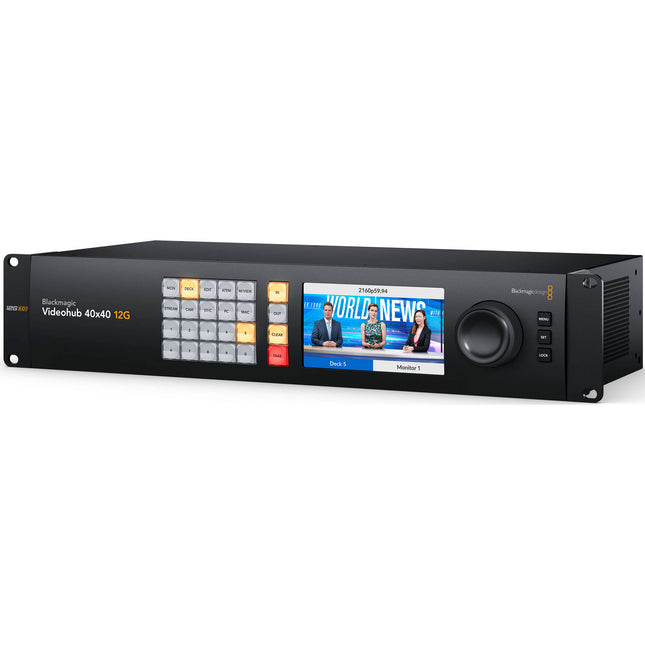 Blackmagic Design Videohub 40x40 12G Router de Video Zero Latencia 40 Entradas y Salidas SDI