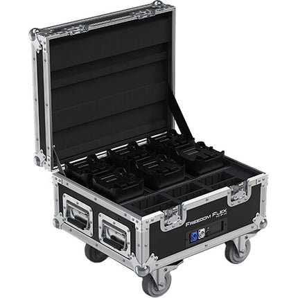 CHAUVET DJ Freedom Flex H9 Kit de luces LED RGBAW+UV 10W IP54 con estuche cargador y 6 baterías recargables