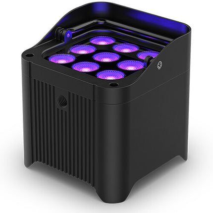 CHAUVET DJ Freedom Par H9 IP Kit de 8 focos LED RGBAW+UV 10W con estuche de carga