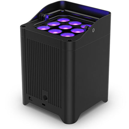 CHAUVET DJ Freedom Flex H9 Kit de luces LED RGBAW+UV 10W IP54 con estuche cargador y 6 baterías recargables