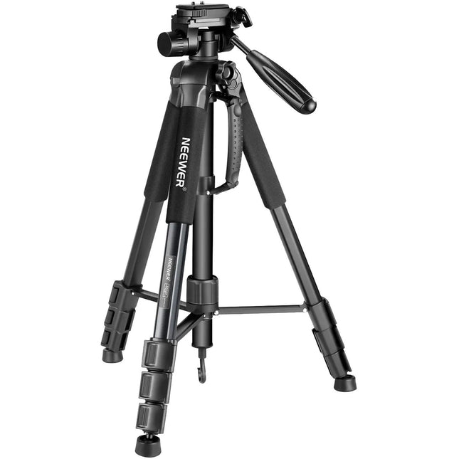 Neewer Trípode de Aluminio con Cabezal 3 Vías y Altura Máxima 177 cm