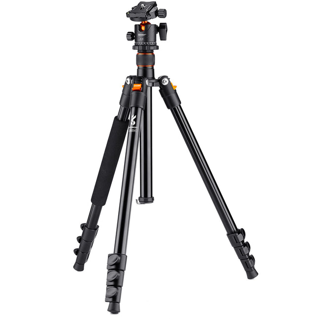 K&F Concept SA234 Trípode para Cámara DSLR Altura Máx 61.6" Carga 22 lb con Cabezal KF-28