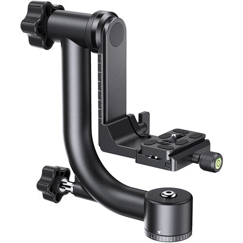 K&F Concept Cabezal Gimbal para Trípode con Plataforma Ajustable 2.75 Pulgadas y Capacidad 20 kg